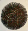 Multicoloured handwoven dyed Harakeke traditional Maori Porohita by New Zealand artist Bernie Ross, available at The Little Gallery Whangamata